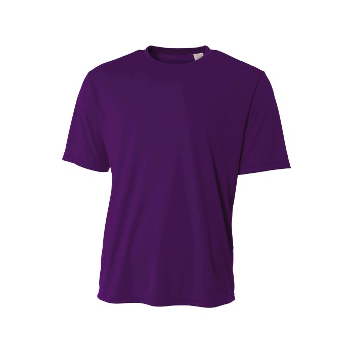A4 Youth Sprint Performance Tee Training Wear Purple Youth Xx-Small - Third Coast Soccer