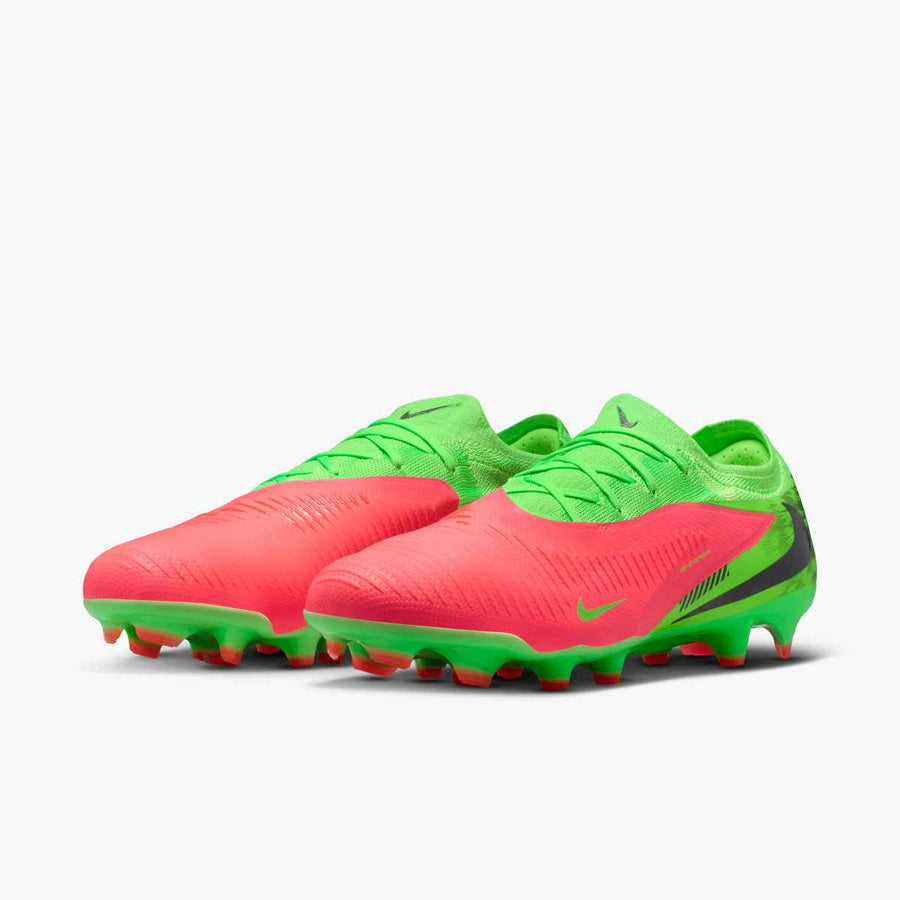 Nike Phantom 6 Low Pro Haaland FG - Hot Punch/Black/Green Men's Footwear Hot Punch/Black/Green Strike Mens 6.5 - Third Coast Soccer