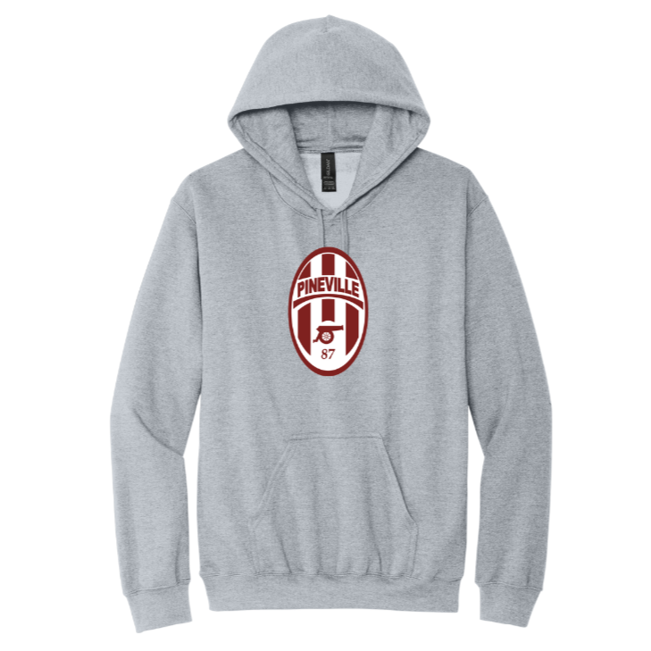 Pineville High School Hooded Sweatshirt Pineville 24 Sport Grey Youth Small - Third Coast Soccer