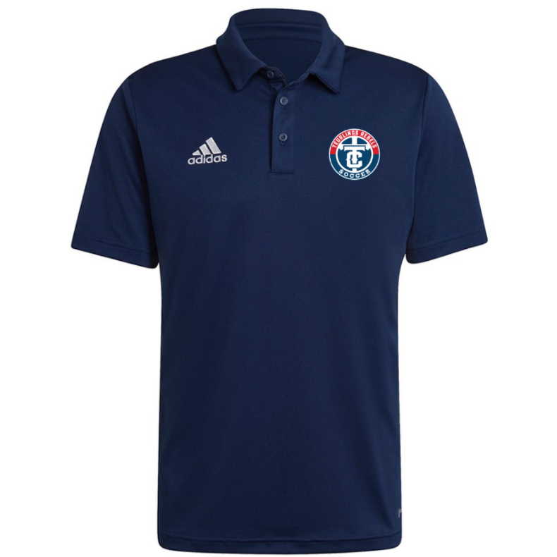 adidas Teurlings Entrada 22 Polo - Navy TCHS 23 Team Navy Blue Mens Small - Third Coast Soccer