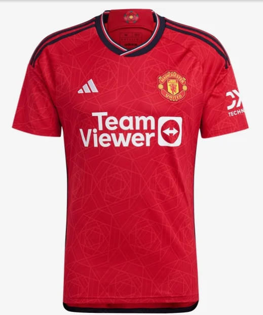 adidas Manchester United Home Jersey 23/24 Club Replica Team College Red Mens Small - Third Coast Soccer