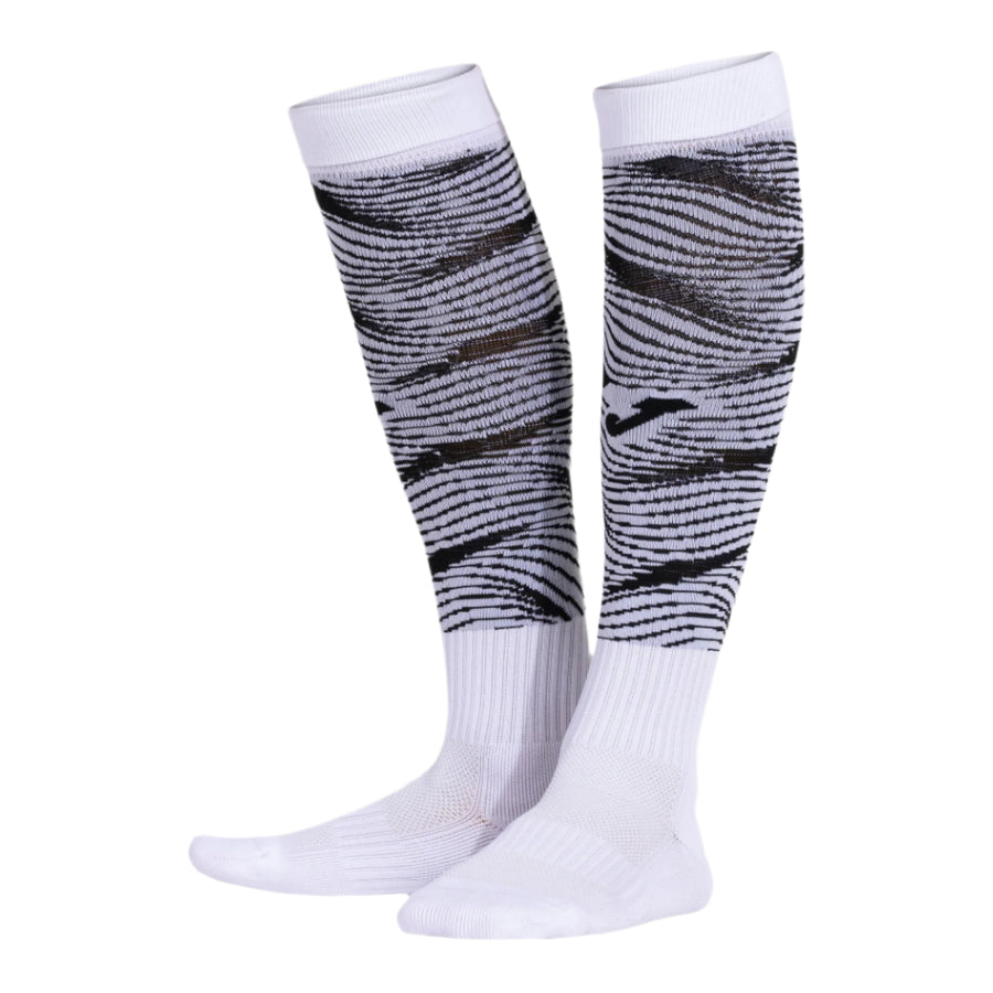 Joma Liga Socks - White/Black - Third Coast Soccer