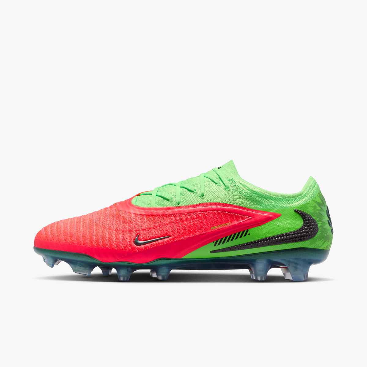 Nike Phantom 6 Low Elite Haaland FG - Hot Punch/Black/Green