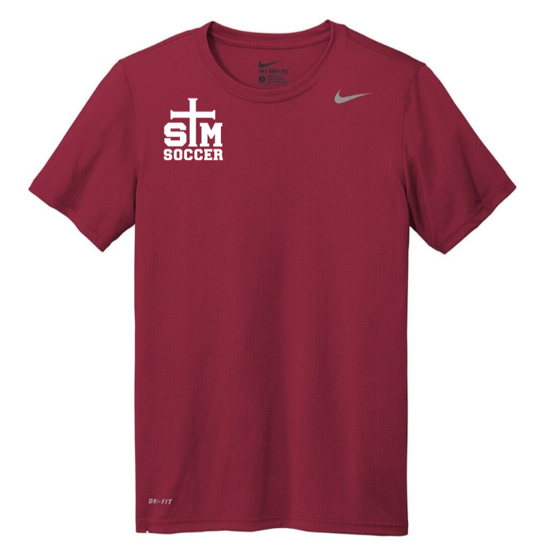 Nike St. Thomas More Men's Legend Short-Sleeve Practice Top STMB 23 Maroon Mens Small - Third Coast Soccer