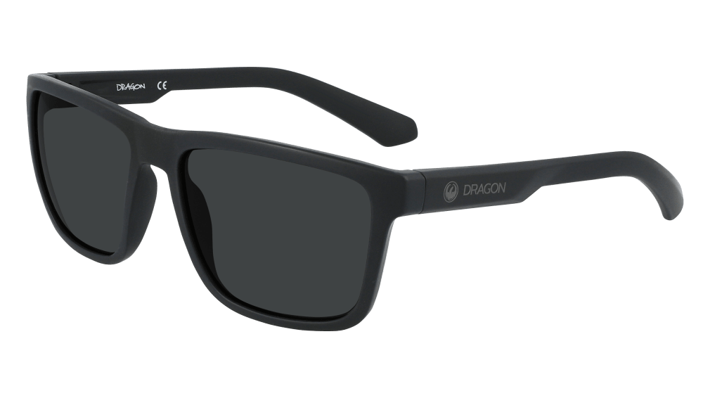 Dragon Reed XL LL Sunglasses - Matte Black Sunglasses   - Third Coast Soccer