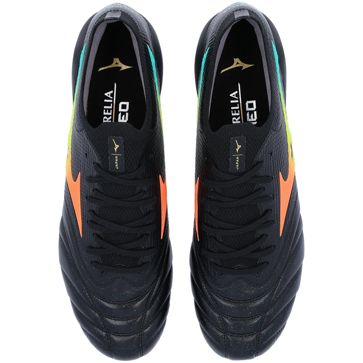 Mizuno Morelia Neo V Beta Japan FG - Black/Lava Orange