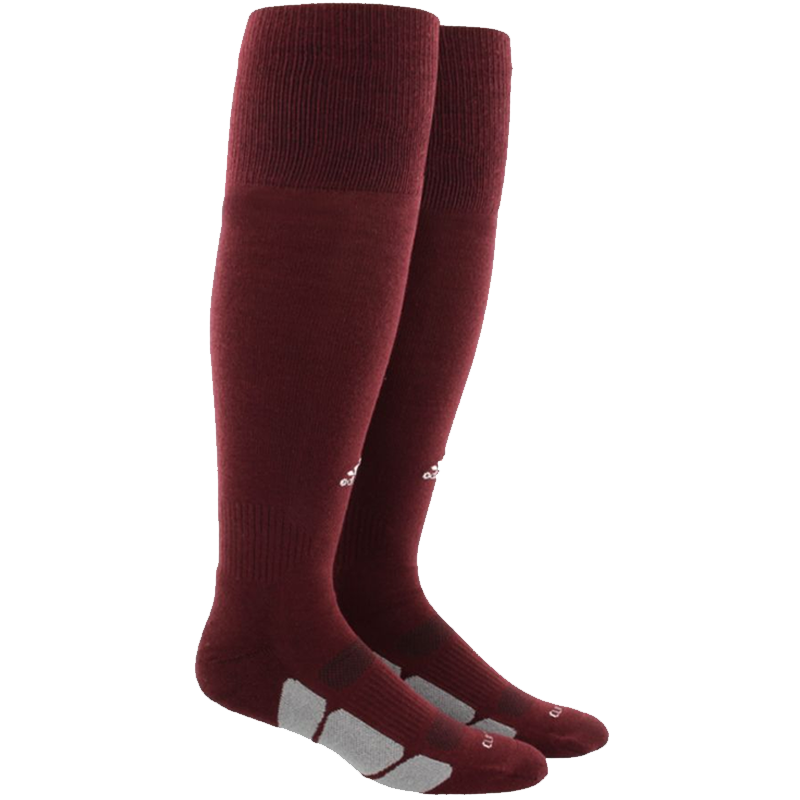 adidas Utility OTC Sock - Maroon Socks   - Third Coast Soccer