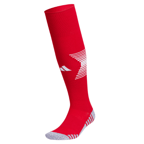 adidas Team Speed 4 Socks - Red/White Socks   - Third Coast Soccer
