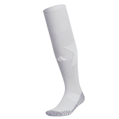 adidas St. Amant Girl's Soccer Team Speed 4 Socks - Grey/White St. Amant Girls - Third Coast Soccer
