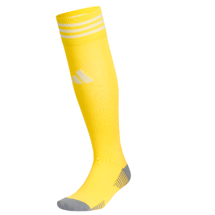 adidas CSC Copa Zone V Cushion Sock - Yellow/White Calcasieu Soccer Club Rec   - Third Coast Soccer