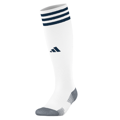 adidas Copa Zone Cushion V Sock - White/Team Navy Blue Socks   - Third Coast Soccer