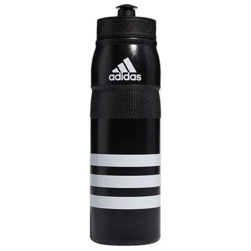 adidas Stadium 750ml Plastic Water Bottle - Black/White Drinkware - Third Coast Soccer