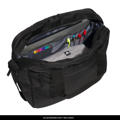 adidas Stadium Messenger Bag - Black Bags - Third Coast Soccer