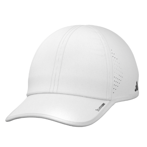 adidas Men's Superlite 4 Hat - White/Black Hats - Third Coast Soccer