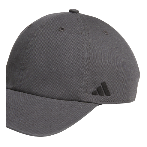 adidas Fundamental Washed Relaxed Cap - Dark Grey/Black Hats - Third Coast Soccer