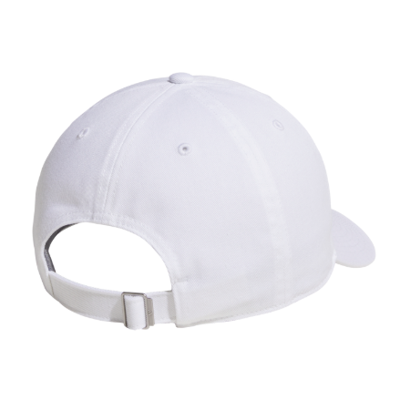 adidas Fundamental Washed Relaxed Cap - White/Dark Grey Hats - Third Coast Soccer