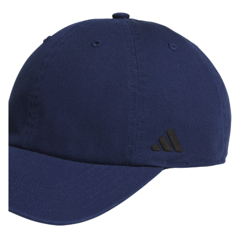 adidas Fundamental Washed Relaxed Cap - Navy Blue/Black Hats - Third Coast Soccer