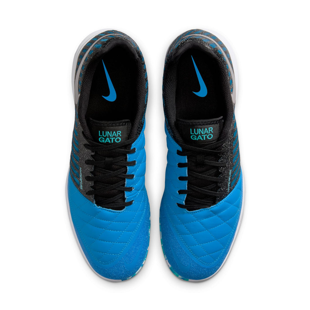 Nike Lunargato II IC - Silver/Black/Blue Men's Footwear - Third Coast Soccer