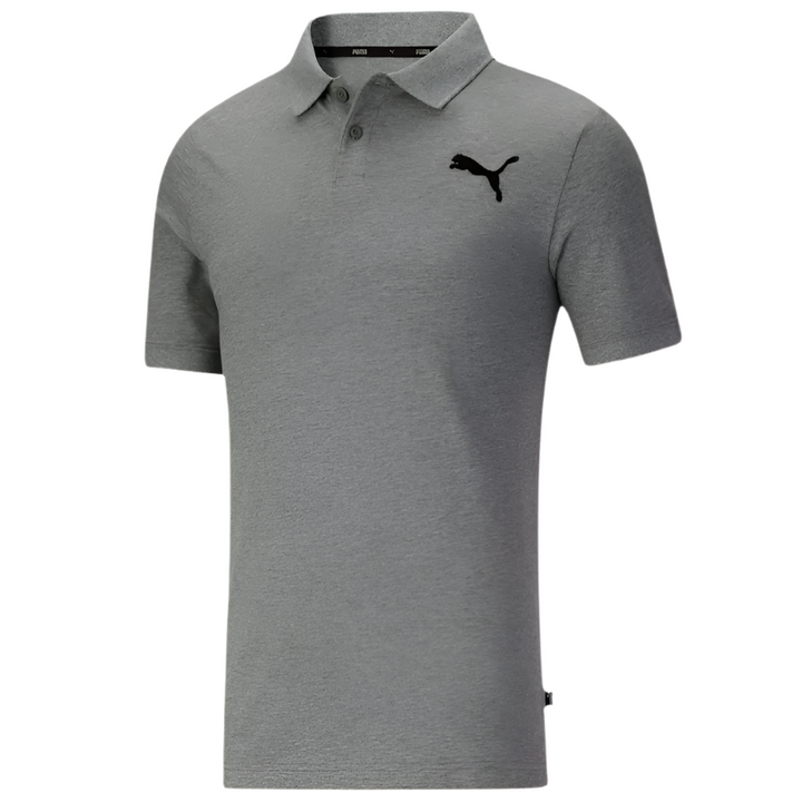 Puma ESS Pique Polo Polos Medium Heather Grey Mens Small - Third Coast Soccer