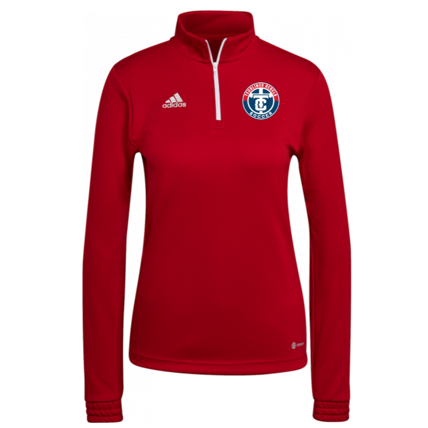 adidas Teurlings Women's Entrada 22 Training Top - Red TCHS 23   - Third Coast Soccer