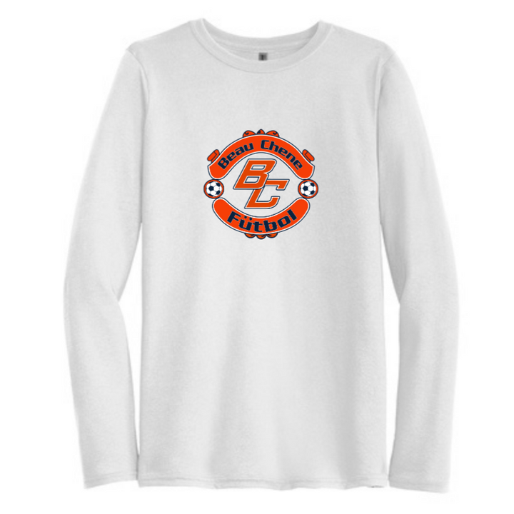 Beau Chene HS Long-Sleeve Performance Shirt - Navy and White BCHS 24 White Mens Small - Third Coast Soccer