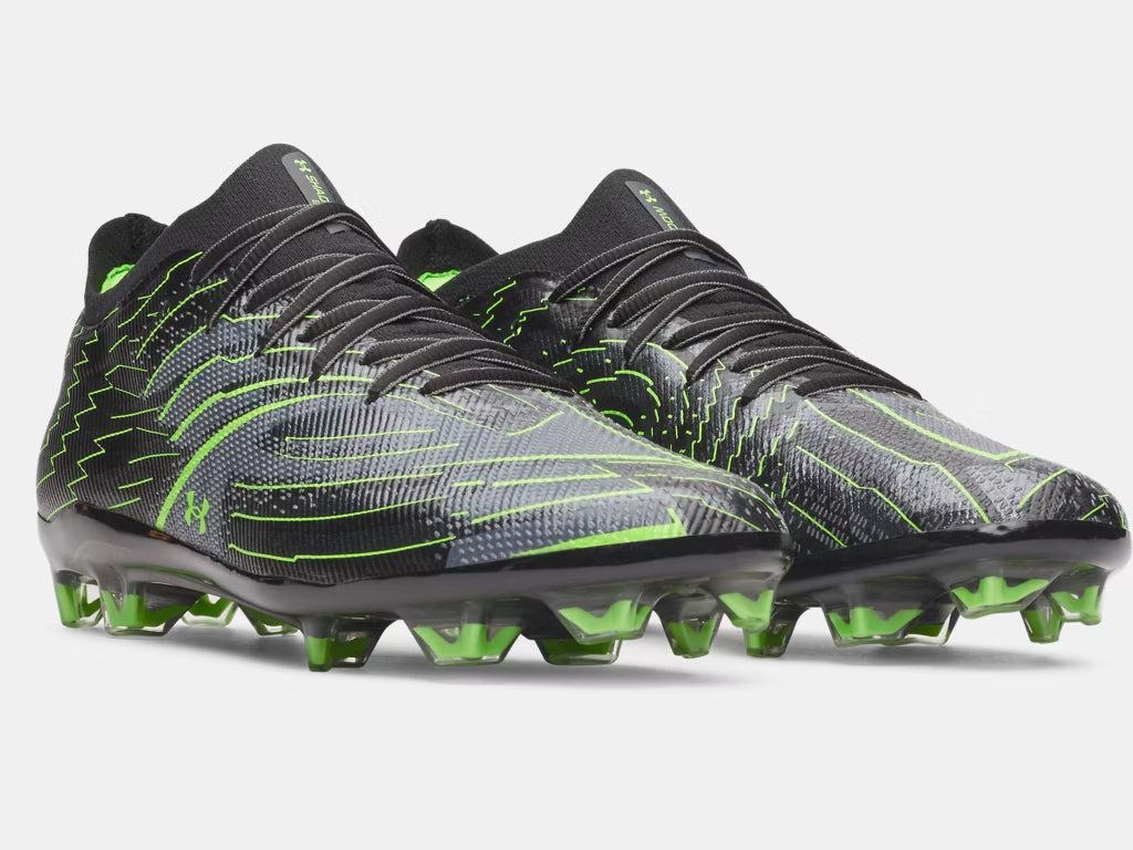 UA Shadow Elite 4 FG Mach FG - Black/Titan Gray/Hyper Green