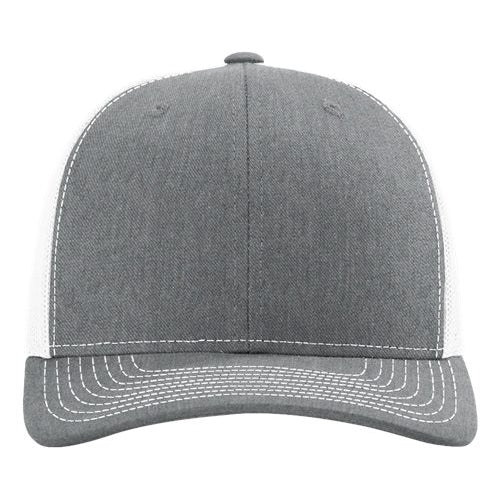 Richardson Snapback Trucker Cap Hats Heather Grey/White - Third Coast Soccer