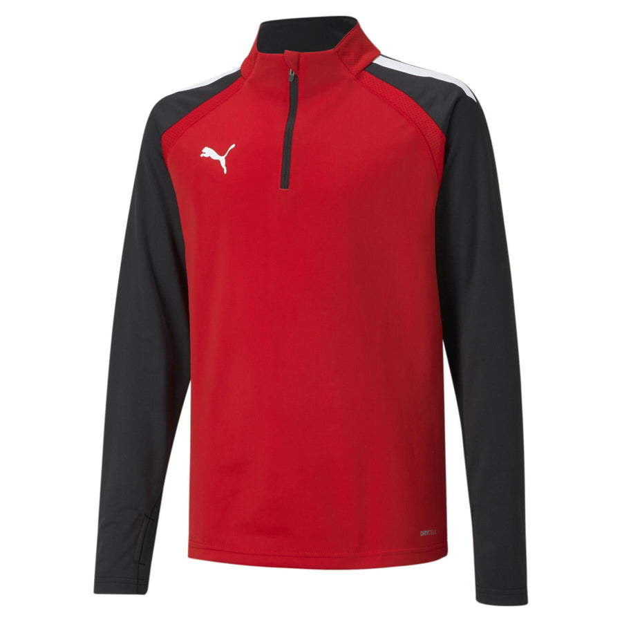Puma Men's Team Liga 25 1/4 Zip Jacket - Red/Black Training Wear   - Third Coast Soccer