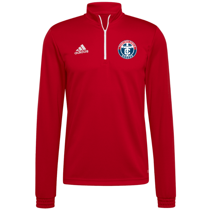 adidas Teurlings Men's Entrada 22 Training Top - Red TCHS 23   - Third Coast Soccer