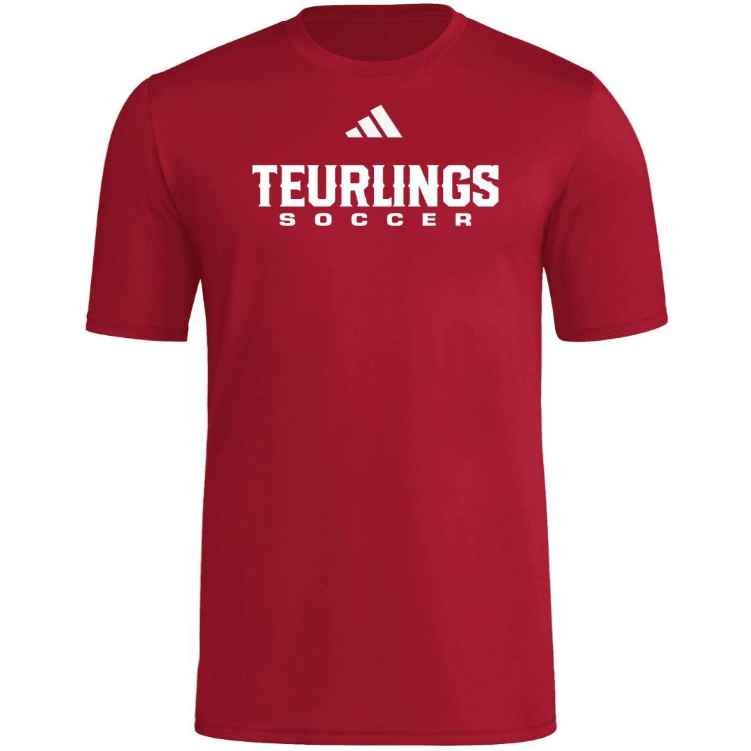 adidas TCHS SS Pregame Top - Red