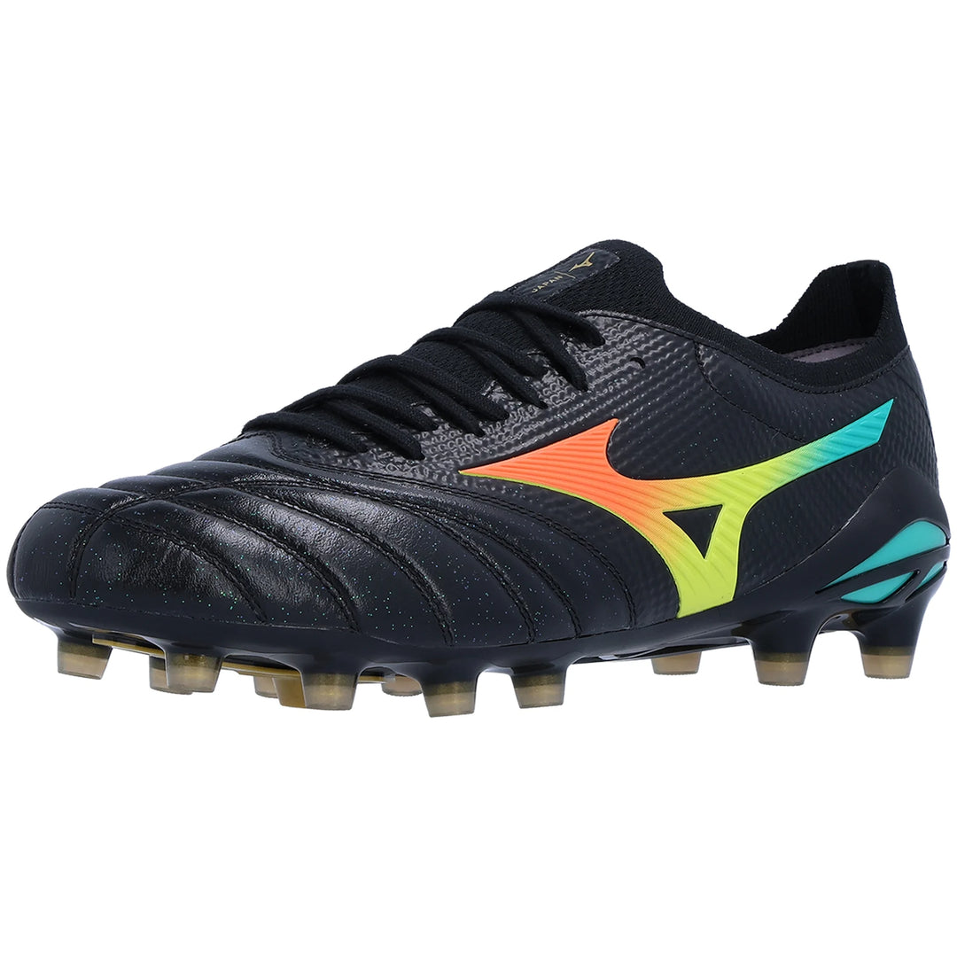 Mizuno Morelia Neo V Beta Japan FG - Black/Lava Orange