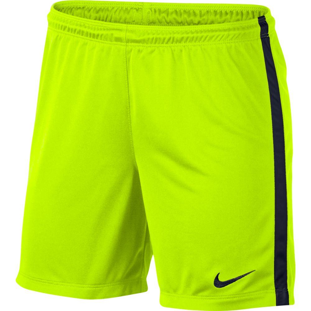 Nike Women's League Knit Short Shorts Volt/Black Womens XSmall - Third Coast Soccer