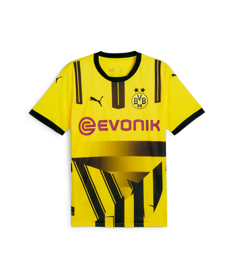 PUMA Borussia Dortmund 24/25 Cup Men's Replica Soccer Jersey, Yellow, S