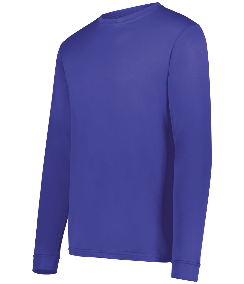 Augusta Wicking LS Tee Training Wear Small Purple - Third Coast Soccer