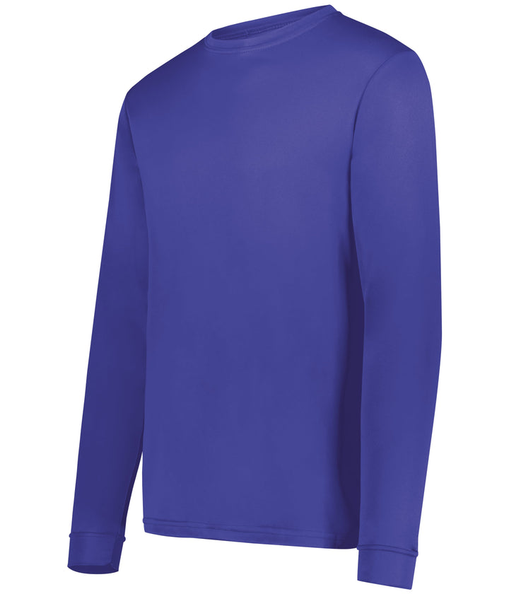 Augusta Wicking LS Tee Training Wear Small Purple - Third Coast Soccer