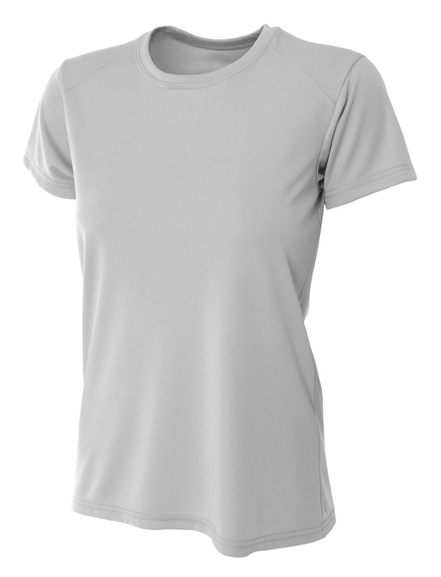 A4 Women's Cooling Performance Crew Training Jersey Silver Womens XSmall - Third Coast Soccer