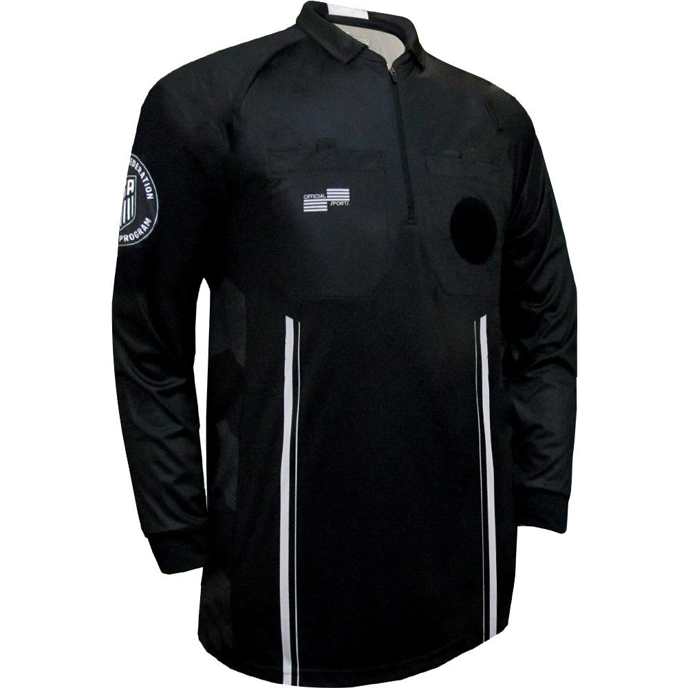 Official Sports USSF Pro LS Jersey - Black Referee - Third Coast Soccer