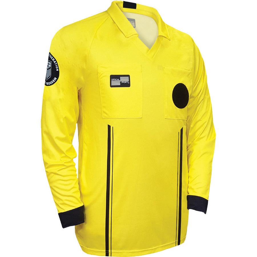 Official Sports USSF Economy LS Jersey - Yellow Referee   - Third Coast Soccer