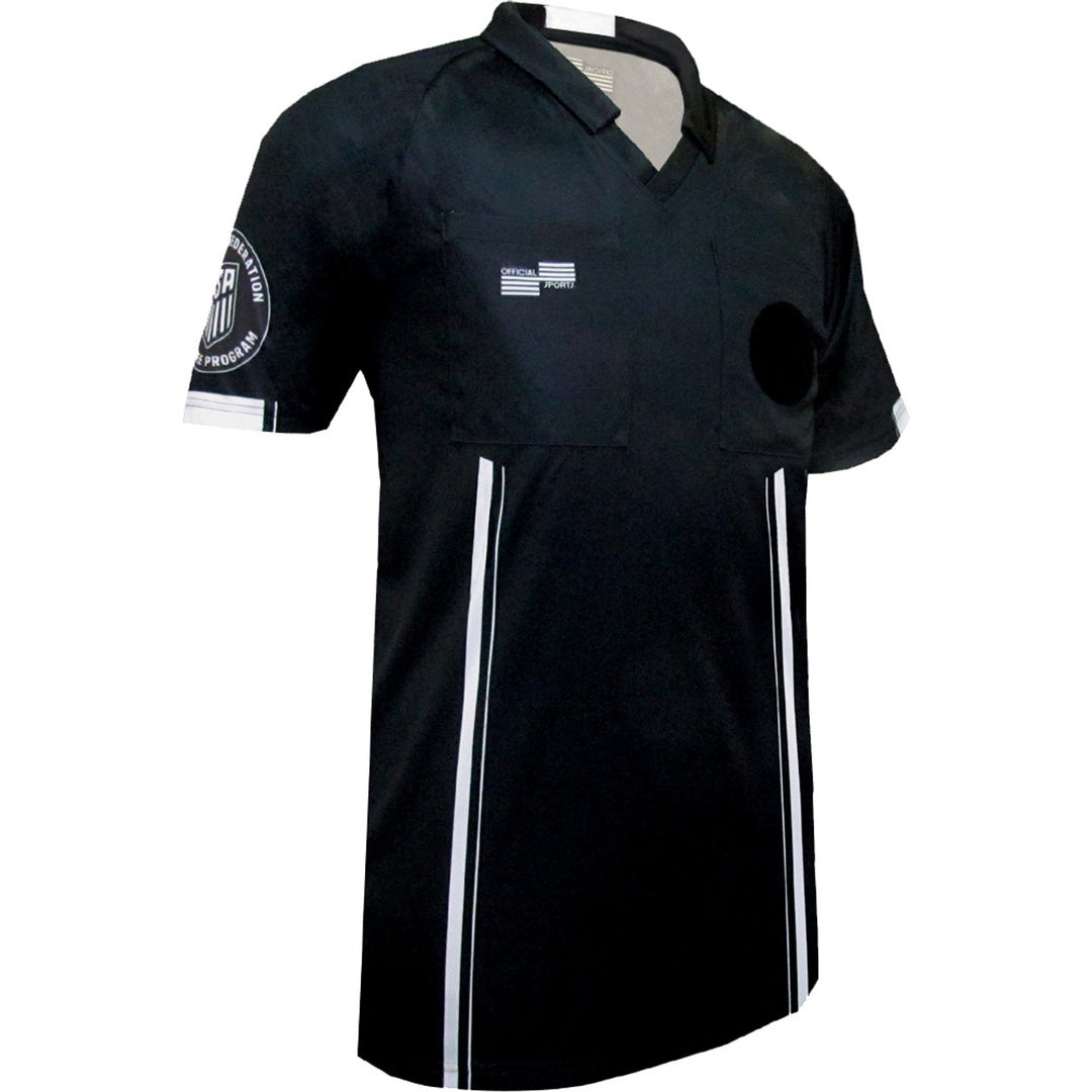 Official Sports USSF Economy Jersey - Black Referee Mens Small BLACK - Third Coast Soccer