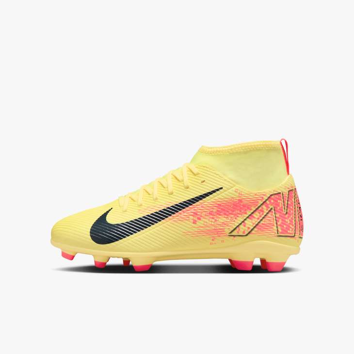 Nike Junior Mercurial Superfly 10 Club Kylian Mbappe FG - Orange/Navy Youth Footwear   - Third Coast Soccer