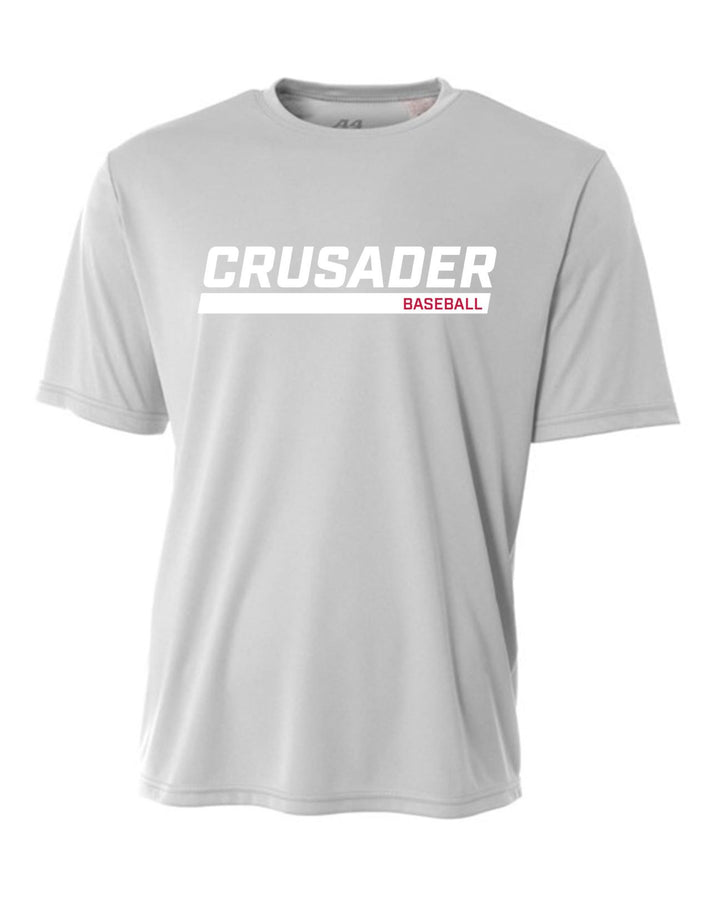 WCU Baseball Men's Short-Sleeve Performance Shirt WCU Baseball Silver CRUSADER - Third Coast Soccer