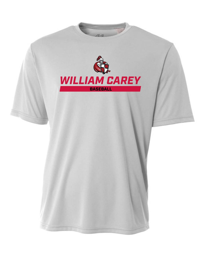 WCU Baseball Men's Short-Sleeve Performance Shirt WCU Baseball Silver Wc W/Crusader - Third Coast Soccer