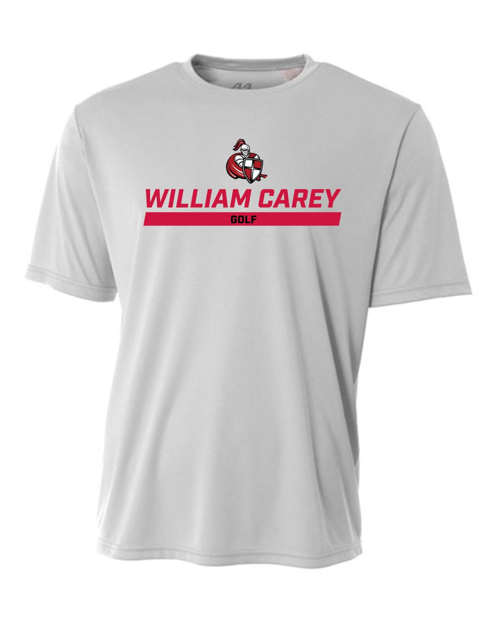 WCU Golf Men's Short-Sleeve Performance Shirt WCU Golf Silver Wc W/Crusader - Third Coast Soccer