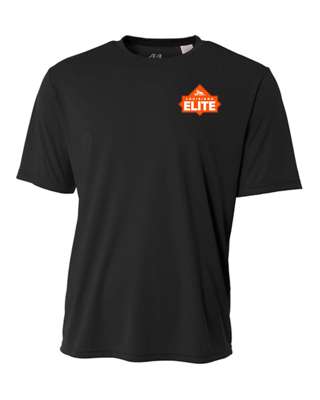 Louisiana Elite Logo A4 Cooling Performance Crew Louisiana Elite Spiritwear Black Mens Small - Third Coast Soccer