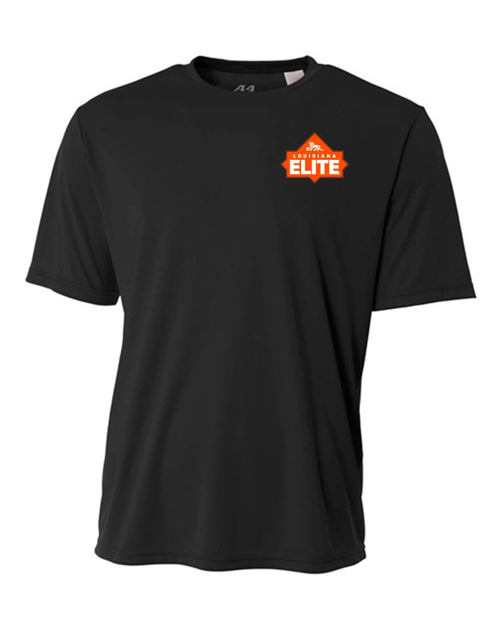 Louisiana Elite Logo A4 Cooling Performance Crew Louisiana Elite Spiritwear Black Mens Small - Third Coast Soccer