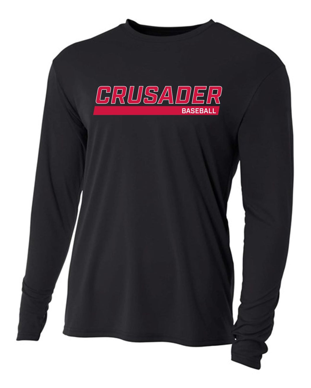 WCU Baseball Men's Long-Sleeve Performance Shirt WCU Baseball Black CRUSADER - Third Coast Soccer