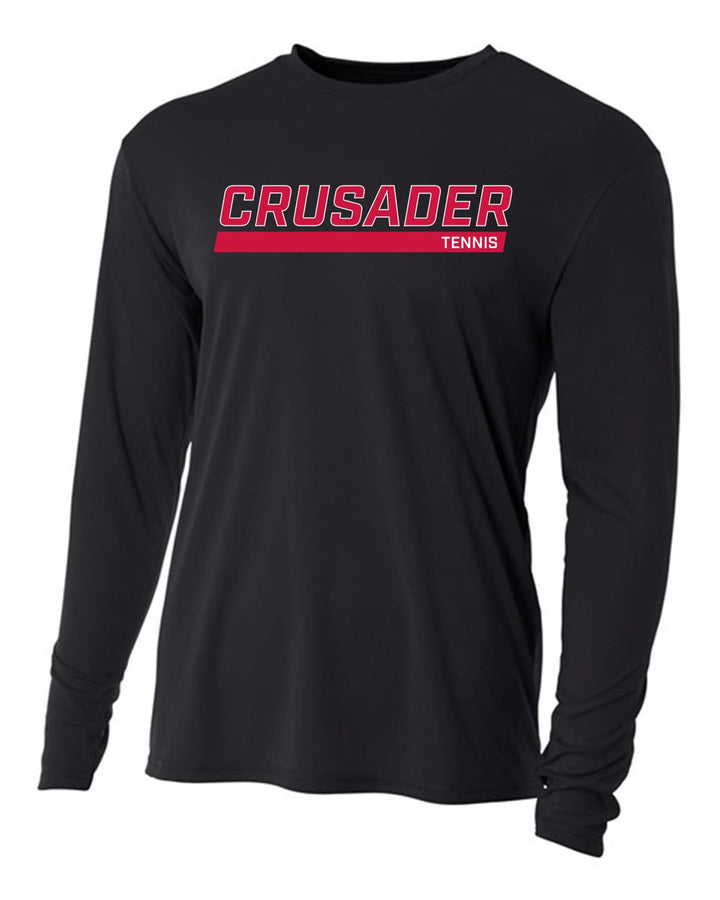 WCU Tennis Men's Long-Sleeve Performance Shirt WCU Tennis Black Crusader - Third Coast Soccer