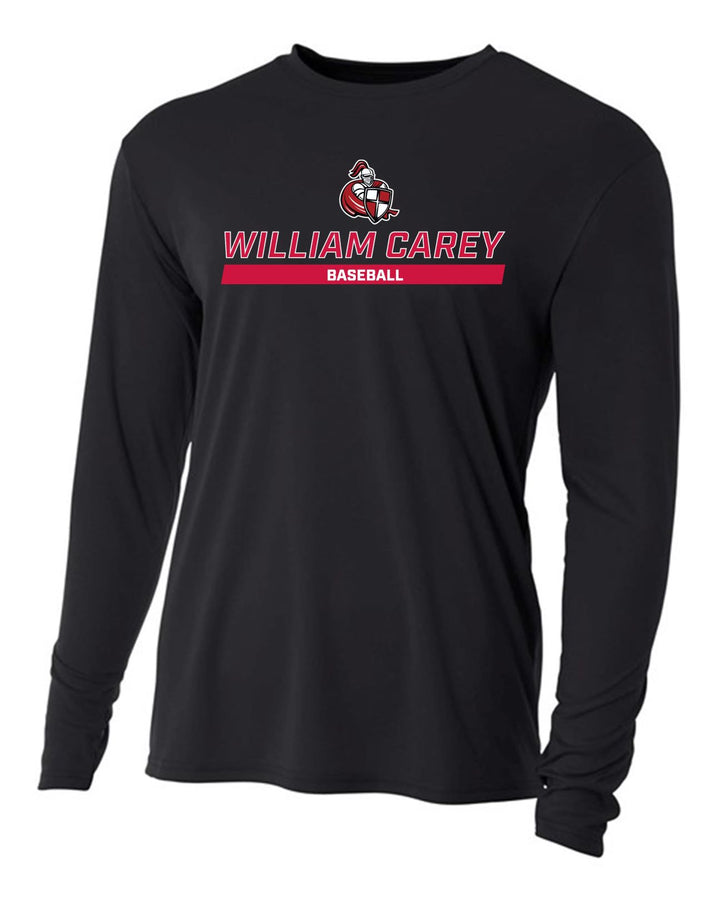 WCU Baseball Men's Long-Sleeve Performance Shirt WCU Baseball Black Wc W/Crusader - Third Coast Soccer