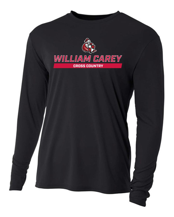 WCU Cross Country Men's Long-Sleeve Performance Shirt WCU Cross Country Black Wc W/Crusader - Third Coast Soccer