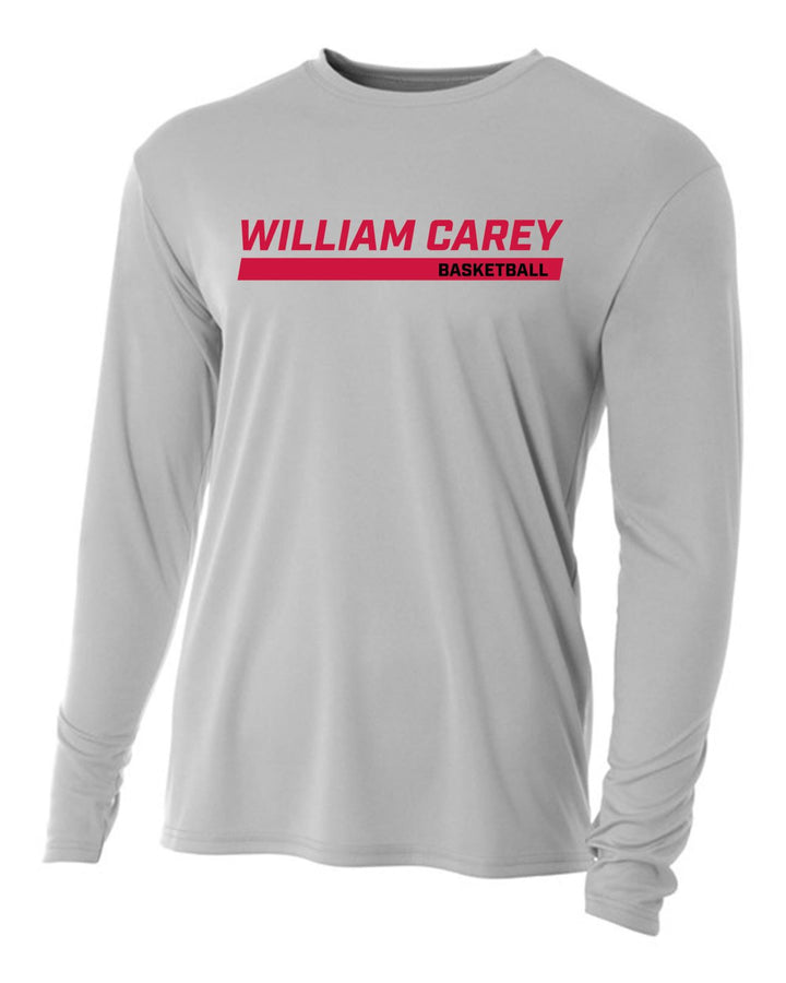 WCU Basketball Men's Long-Sleeve Performance Shirt WCU Basketball Silver Wc W/O Crusader - Third Coast Soccer